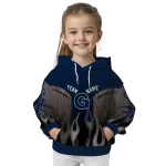 personalized georgetown hoyas flame design blue hoodie best selling
