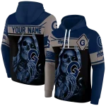 personalized georgetown hoyas grim reaper blue black hoodie best selling