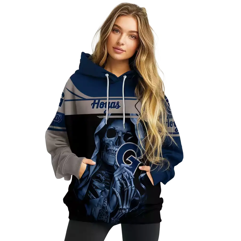 personalized georgetown hoyas grim reaper blue black hoodie high quality personalized georgetown hoyas grim reaper blue black hoodie high quality