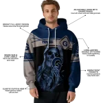 personalized georgetown hoyas grim reaper blue black hoodie best selling