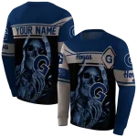 personalized georgetown hoyas grim reaper blue black hoodie best selling