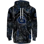 personalized georgetown hoyas hunting theme blue black hoodie best selling