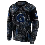 personalized georgetown hoyas hunting theme blue black hoodie best selling