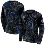 personalized georgetown hoyas hunting theme blue black hoodie best selling