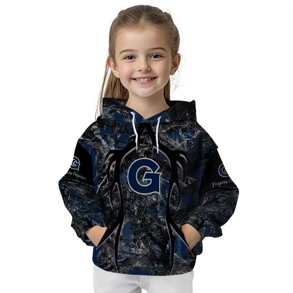 personalized georgetown hoyas hunting theme blue black hoodie top rated personalized georgetown hoyas hunting theme blue black hoodie top rated