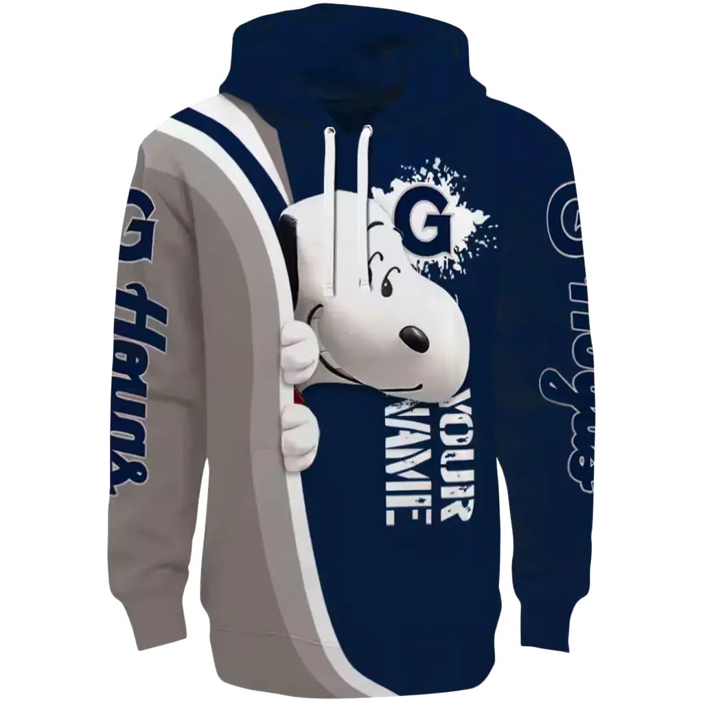 personalized georgetown hoyas peeking snoopy blue hoodie best selling personalized georgetown hoyas peeking snoopy blue hoodie best selling