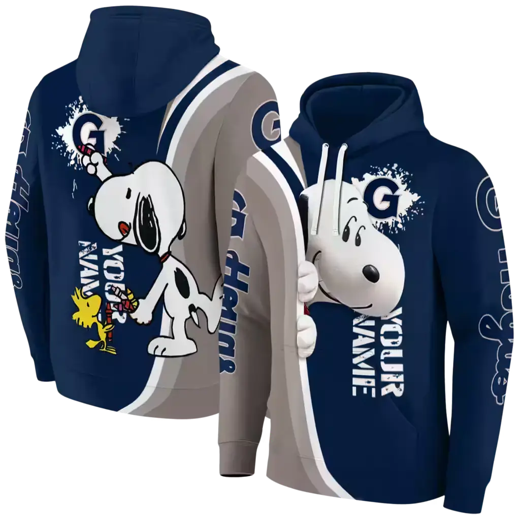 personalized georgetown hoyas peeking snoopy blue hoodie fashion forward personalized georgetown hoyas peeking snoopy blue hoodie fashion forward