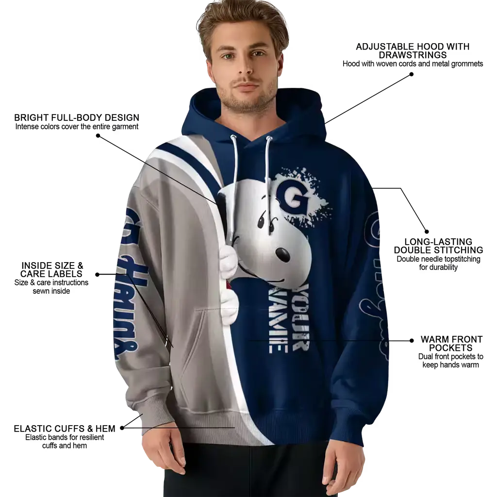 personalized georgetown hoyas peeking snoopy blue hoodie latest model personalized georgetown hoyas peeking snoopy blue hoodie latest model