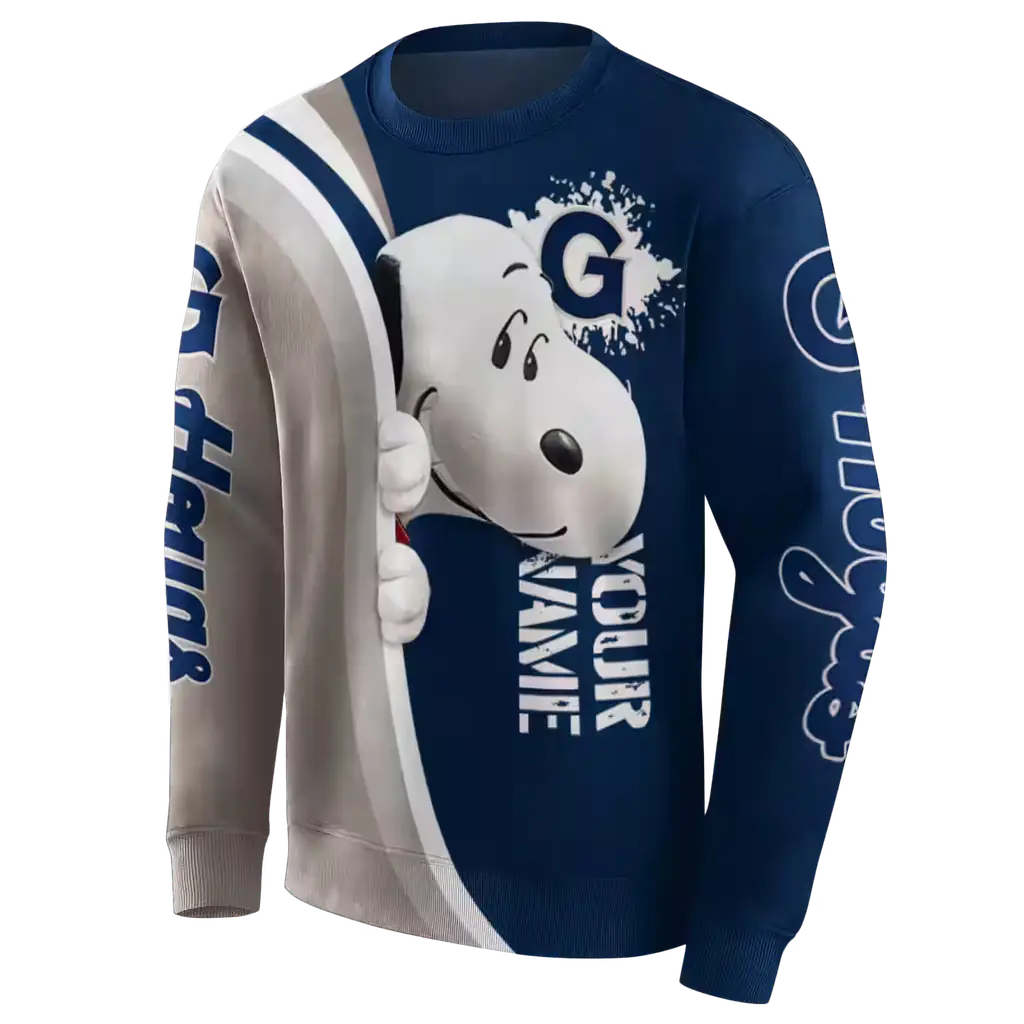 personalized georgetown hoyas peeking snoopy blue hoodie new arrival personalized georgetown hoyas peeking snoopy blue hoodie new arrival
