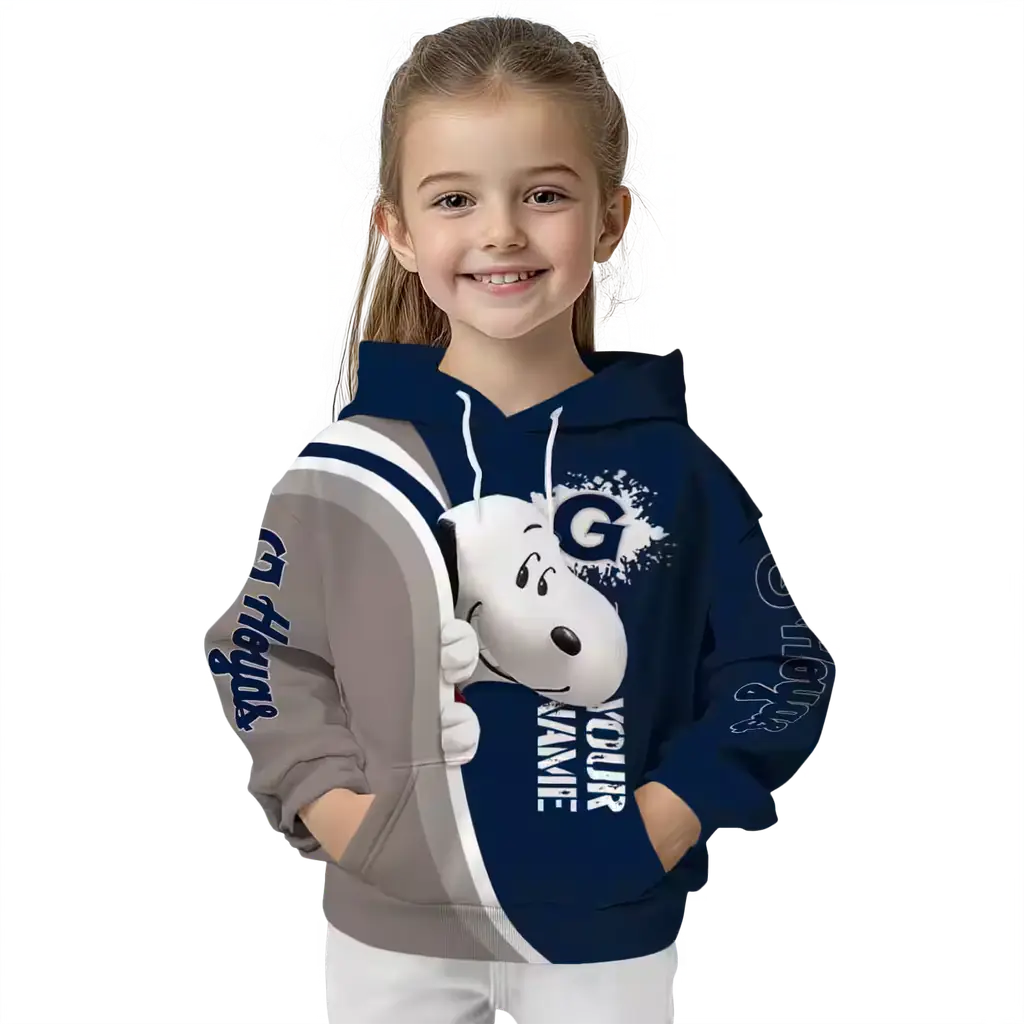 personalized georgetown hoyas peeking snoopy blue hoodie top rated personalized georgetown hoyas peeking snoopy blue hoodie top rated