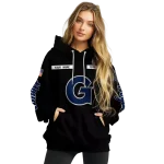 personalized georgetown hoyas punisher skull black hoodie best selling