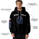 personalized georgetown hoyas punisher skull black hoodie best selling
