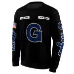 personalized georgetown hoyas punisher skull black hoodie best selling
