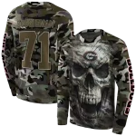 personalized georgia bulldogs camo skull hoodie best selling