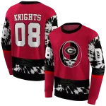 personalized georgia bulldogs grateful vibes red hoodie best selling