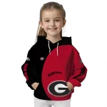 personalized georgia bulldogs minimalist design red black hoodie best selling