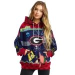 personalized georgia bulldogs spongebob patrick star red navy hoodie best selling