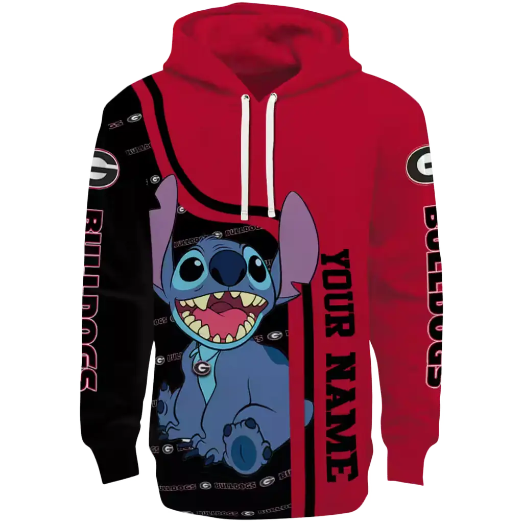 personalized georgia bulldogs stitch red hoodie best selling personalized georgia bulldogs stitch red hoodie best selling