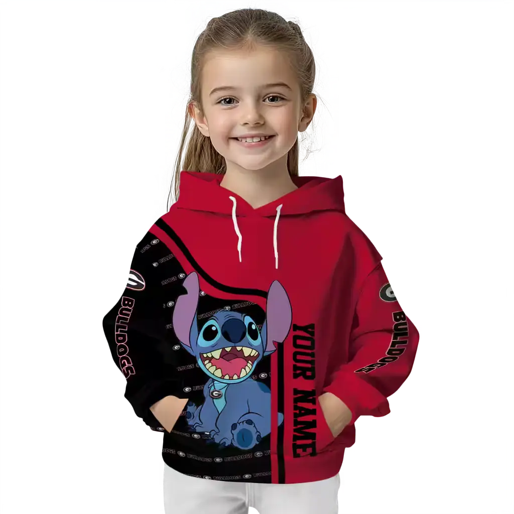 personalized georgia bulldogs stitch red hoodie top rated personalized georgia bulldogs stitch red hoodie top rated