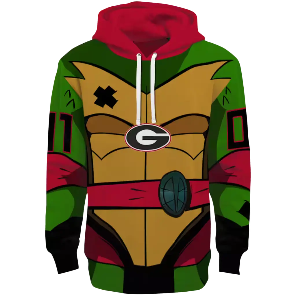 personalized georgia bulldogs superhero armor red green hoodie best selling personalized georgia bulldogs superhero armor red green hoodie best selling