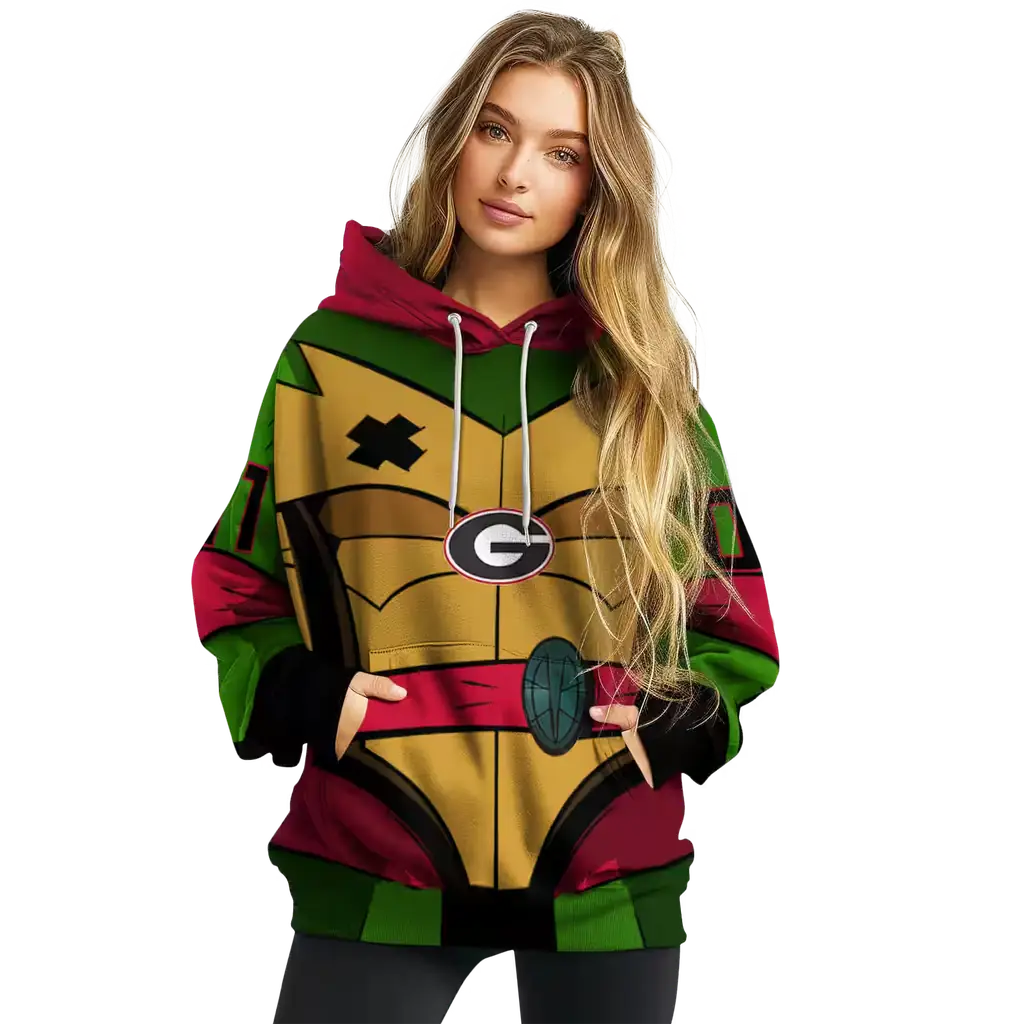 personalized georgia bulldogs superhero armor red green hoodie high quality personalized georgia bulldogs superhero armor red green hoodie high quality