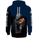 personalized georgia southern eagles baby groot blue black hoodie best selling