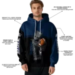 personalized georgia southern eagles baby groot blue black hoodie best selling
