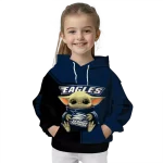 personalized georgia southern eagles baby yoda blue black hoodie best selling