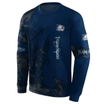 personalized georgia southern eagles deer silhouette blue hoodie best selling