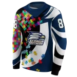 personalized georgia southern eagles puzzle pieces blue hoodie best selling