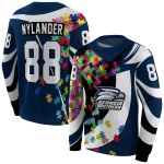 personalized georgia southern eagles puzzle pieces blue hoodie best selling