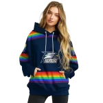 personalized georgia southern eagles rainbow stripes blue hoodie best selling