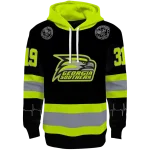 personalized georgia southern eagles safety motif black neon green hoodie best selling