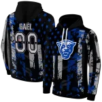 personalized georgia state panthers distressed flag blue black hoodie best selling