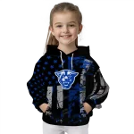 personalized georgia state panthers distressed flag blue black hoodie best selling