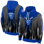 personalized georgia state panthers flame design blue hoodie best selling