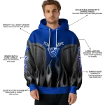personalized georgia state panthers flame design blue hoodie best selling