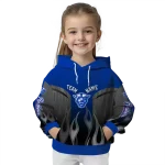 personalized georgia state panthers flame design blue hoodie best selling