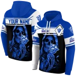 personalized georgia state panthers grim reaper blue black hoodie best selling