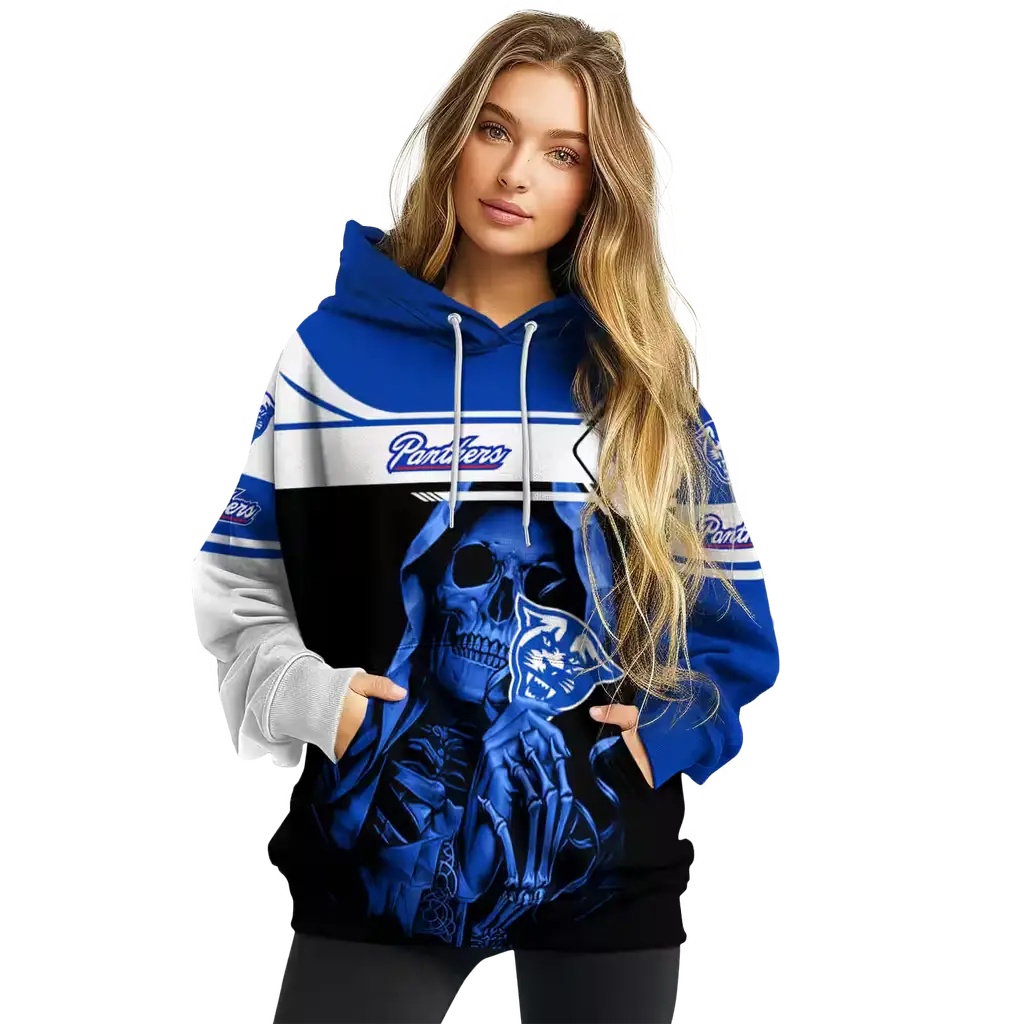 personalized georgia state panthers grim reaper blue black hoodie high quality personalized georgia state panthers grim reaper blue black hoodie high quality