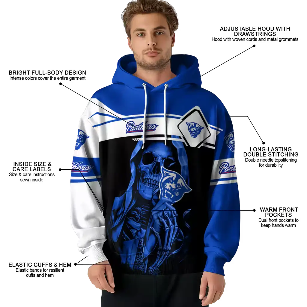 personalized georgia state panthers grim reaper blue black hoodie latest model personalized georgia state panthers grim reaper blue black hoodie latest model