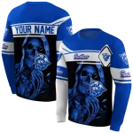 personalized georgia state panthers grim reaper blue black hoodie best selling