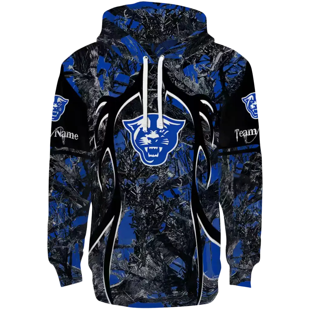 personalized georgia state panthers hunting theme blue black hoodie best selling personalized georgia state panthers hunting theme blue black hoodie best selling