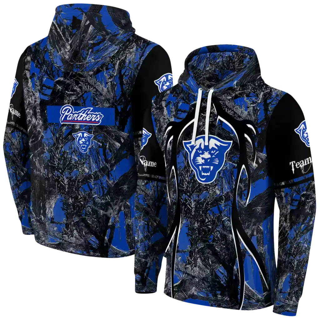 personalized georgia state panthers hunting theme blue black hoodie fashion forward personalized georgia state panthers hunting theme blue black hoodie fashion forward