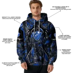 personalized georgia state panthers hunting theme blue black hoodie best selling