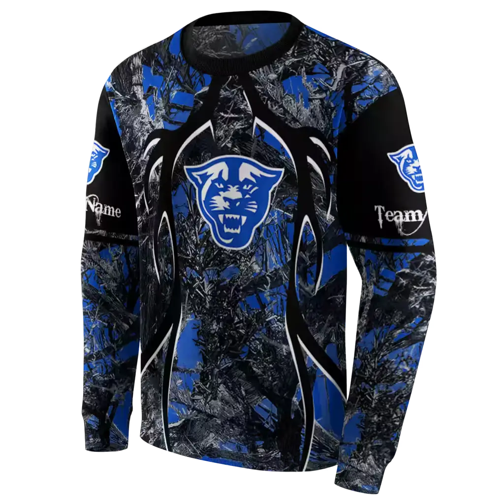 personalized georgia state panthers hunting theme blue black hoodie new arrival personalized georgia state panthers hunting theme blue black hoodie new arrival