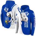 personalized georgia state panthers peeking snoopy blue hoodie best selling