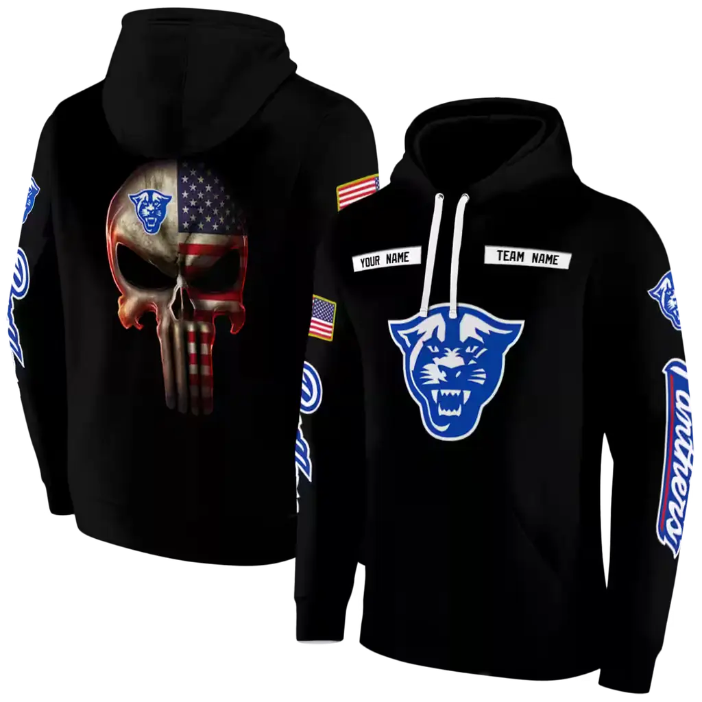personalized georgia state panthers punisher skull black hoodie fashion forward personalized georgia state panthers punisher skull black hoodie fashion forward