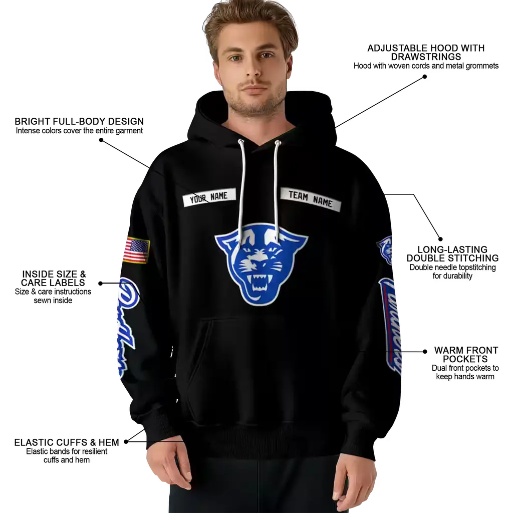 personalized georgia state panthers punisher skull black hoodie latest model personalized georgia state panthers punisher skull black hoodie latest model