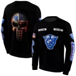 personalized georgia state panthers punisher skull black hoodie best selling